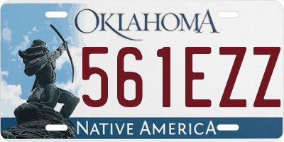 OK license plate 561EZZ