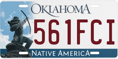 OK license plate 561FCI