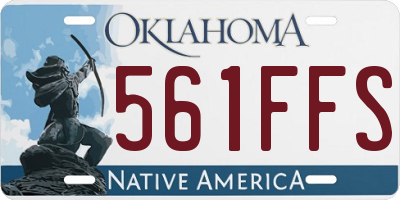 OK license plate 561FFS