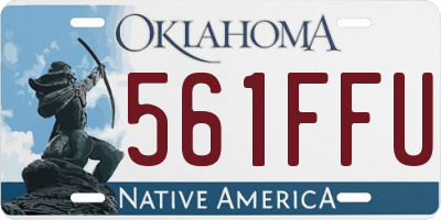 OK license plate 561FFU