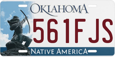 OK license plate 561FJS