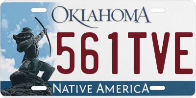 OK license plate 561TVE