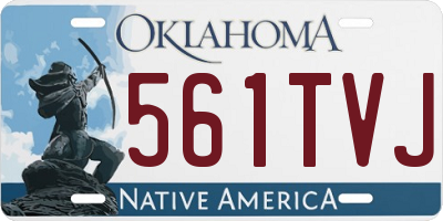 OK license plate 561TVJ