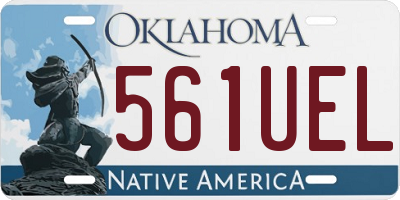 OK license plate 561UEL