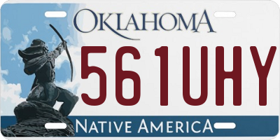 OK license plate 561UHY