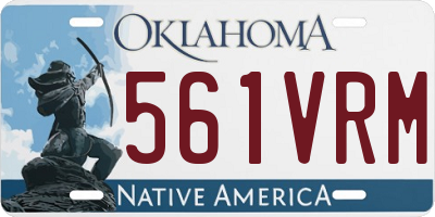 OK license plate 561VRM