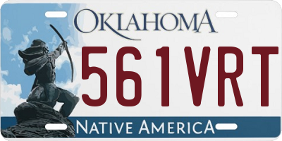 OK license plate 561VRT