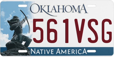 OK license plate 561VSG