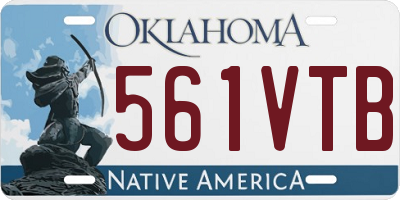 OK license plate 561VTB