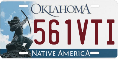 OK license plate 561VTI