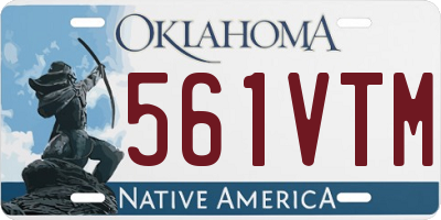 OK license plate 561VTM