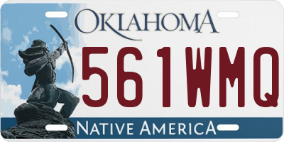 OK license plate 561WMQ