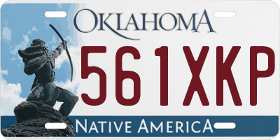 OK license plate 561XKP