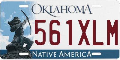 OK license plate 561XLM