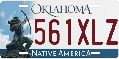 OK license plate 561XLZ