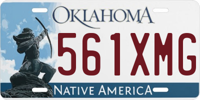 OK license plate 561XMG