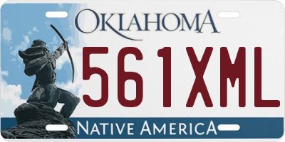 OK license plate 561XML