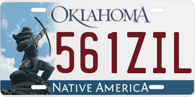 OK license plate 561ZIL