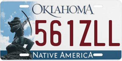 OK license plate 561ZLL