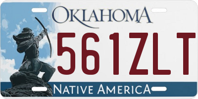 OK license plate 561ZLT
