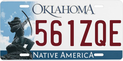 OK license plate 561ZQE