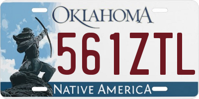 OK license plate 561ZTL