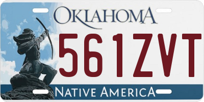 OK license plate 561ZVT
