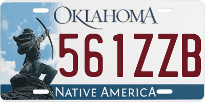 OK license plate 561ZZB