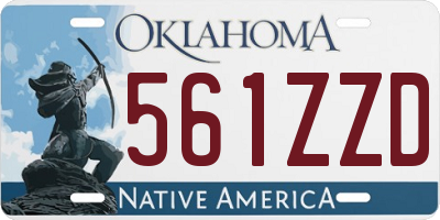 OK license plate 561ZZD