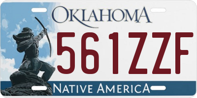 OK license plate 561ZZF