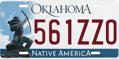OK license plate 561ZZO
