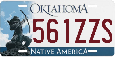 OK license plate 561ZZS