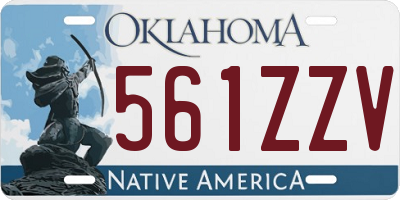 OK license plate 561ZZV