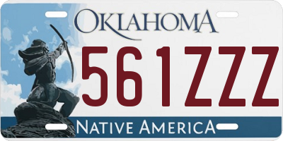 OK license plate 561ZZZ