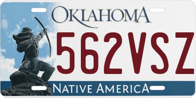 OK license plate 562VSZ