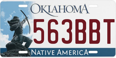 OK license plate 563BBT