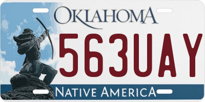 OK license plate 563UAY