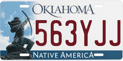 OK license plate 563YJJ