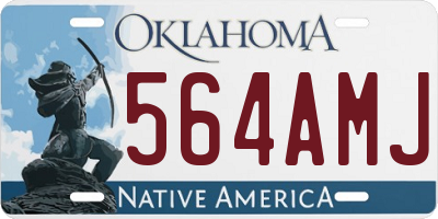 OK license plate 564AMJ