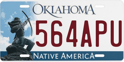OK license plate 564APU