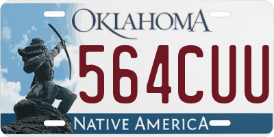 OK license plate 564CUU