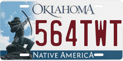 OK license plate 564TWT