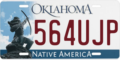 OK license plate 564UJP