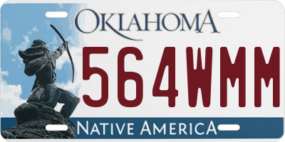 OK license plate 564WMM
