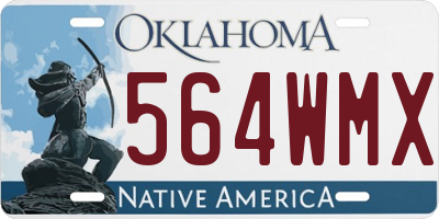 OK license plate 564WMX
