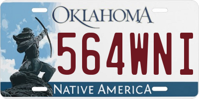 OK license plate 564WNI