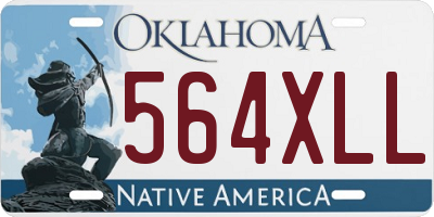 OK license plate 564XLL