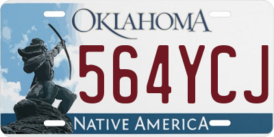 OK license plate 564YCJ