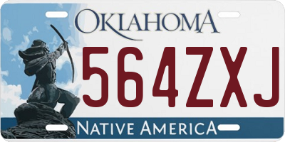 OK license plate 564ZXJ