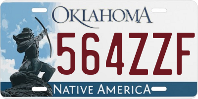 OK license plate 564ZZF